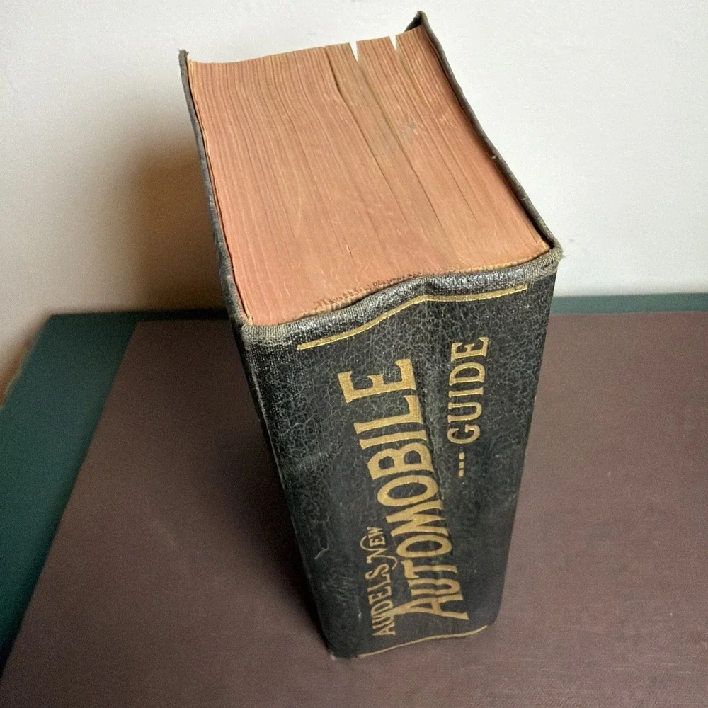 Vtg Audels New Automobile Guide Mechanics Operators Servicemen 1949 Guide Book